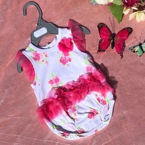 Kyle and Deena Floral Tutu Bodysuit